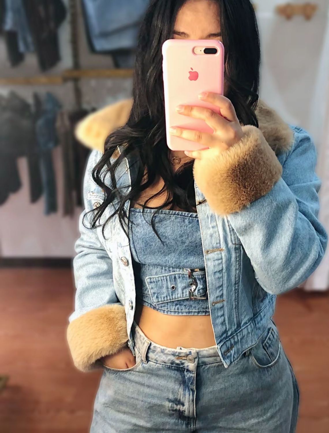 WARM HUG DENIM JACKET
